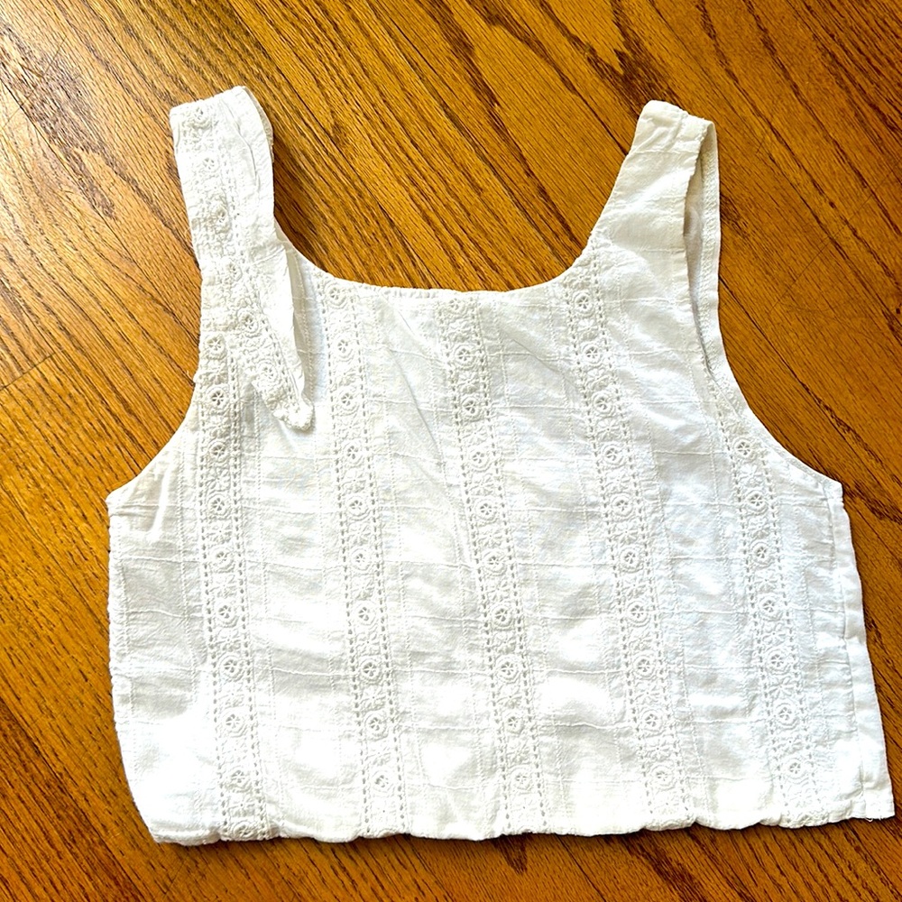 Zara white top